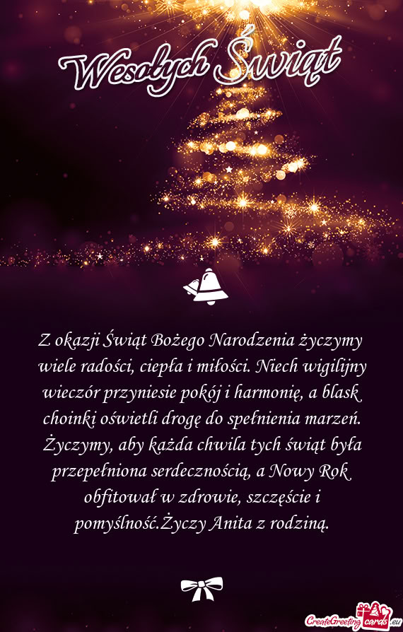 Pomyślność.Życzy