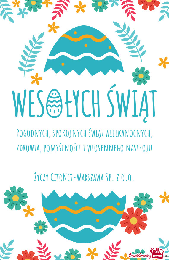 Pomyślności i wiosennego nastroju CitoNet-Warszawa Sp