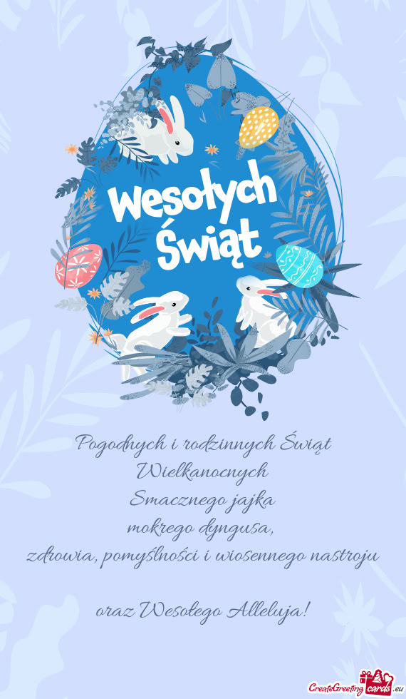 Pomyślności i wiosennego nastroju oraz Wesołego Alleluja