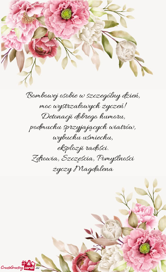 Pomyślności Magdalena