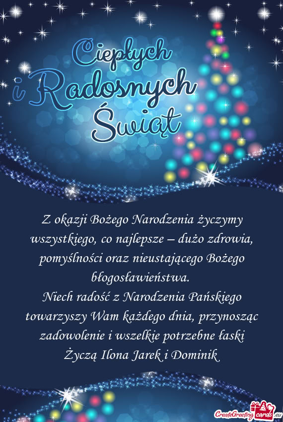 Pomyślności oraz nieustającego Bożego błogosławieństwa