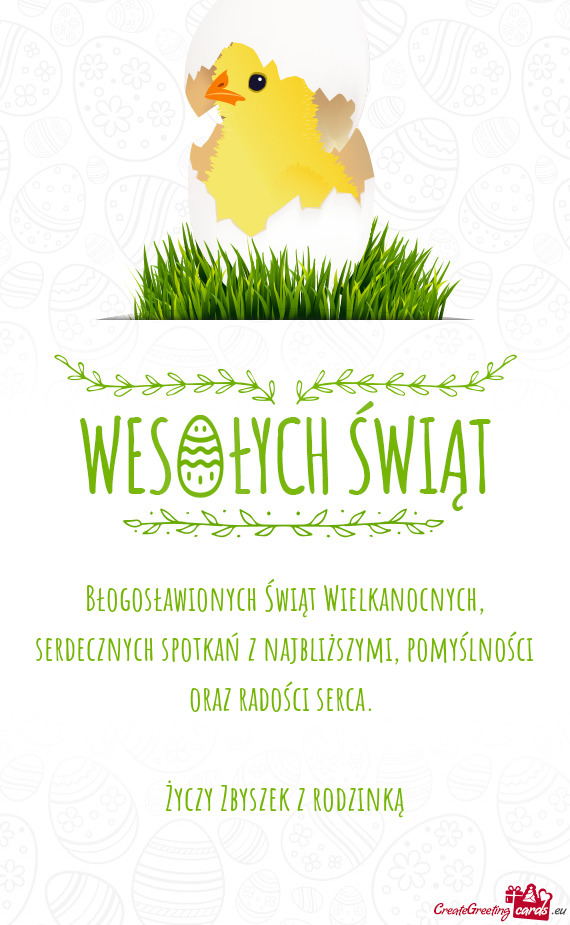 Pomyślności oraz radości serca