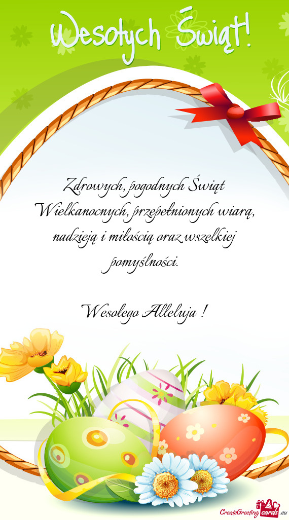 Pomyślności. Wesołego