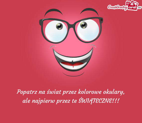 Popatrz na świat przez kolorowe okulary