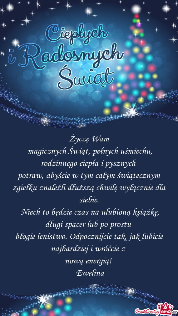 Potraw, abyście w tym całym świątecznym zgiełku znaleźli dłuższą chwilę wyłącznie dla si