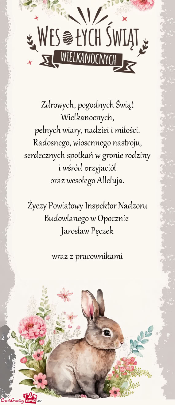Powiatowy Inspektor Nadzoru Budowlanego w Opocznie Jarosław Pęczek wraz z pracowni
