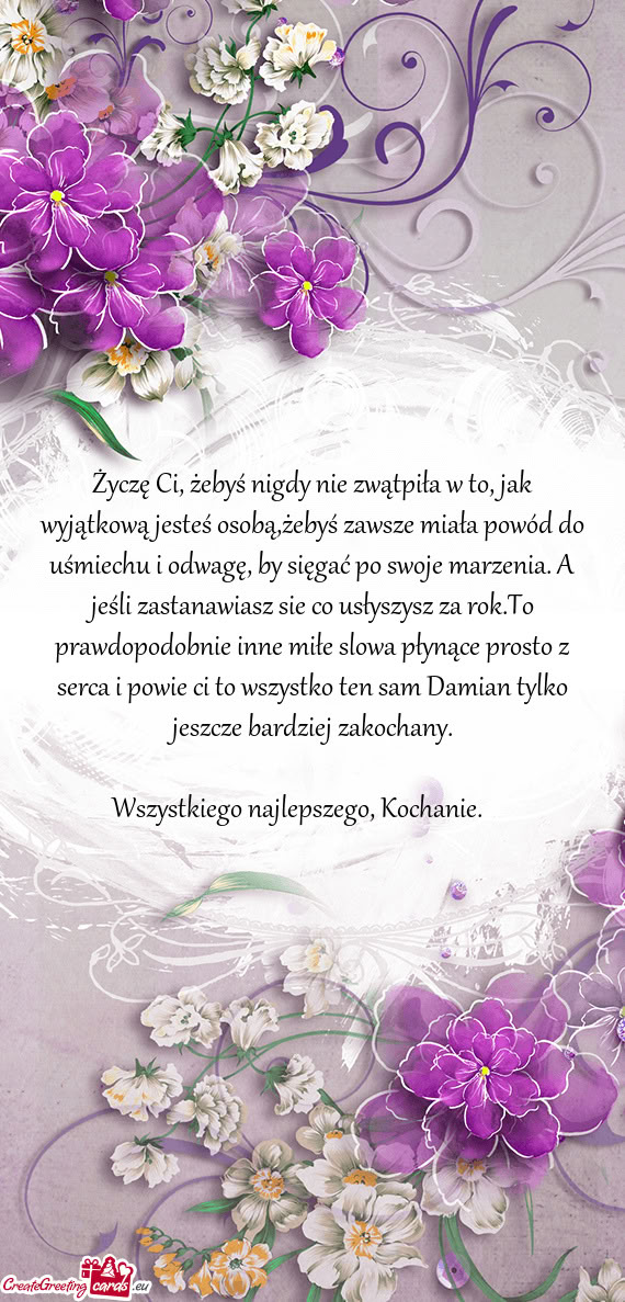 Powód do uśmiechu i odwagę, by sięgać po swoje marzenia. A jeśli zastanawiasz sie co usłyszys