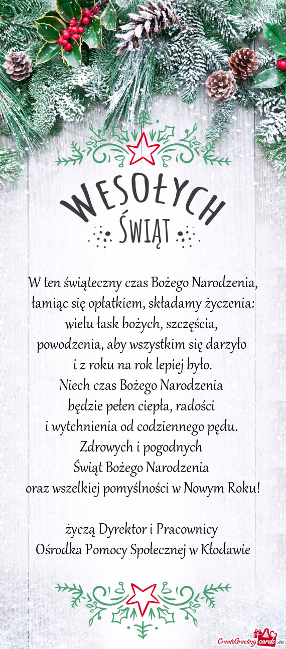 Powodzenia, aby wszystkim się darzyło