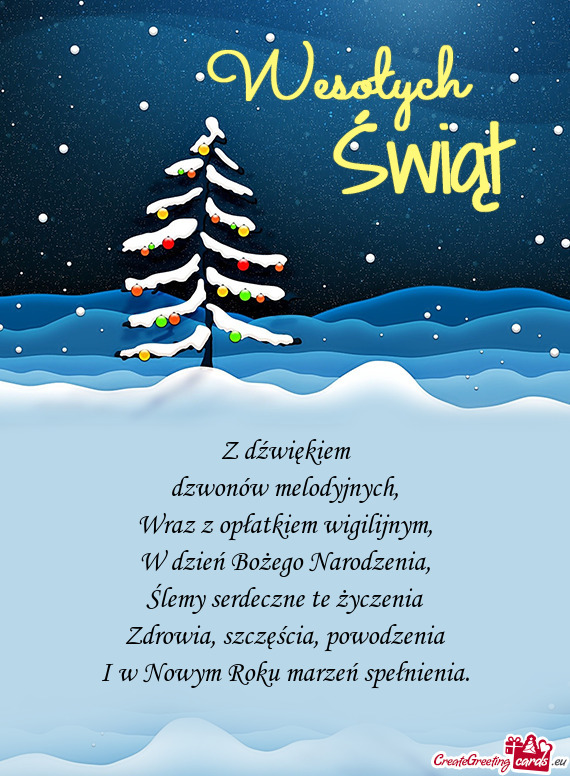 Powodzenia I w Nowym Roku marzeń spełnienia