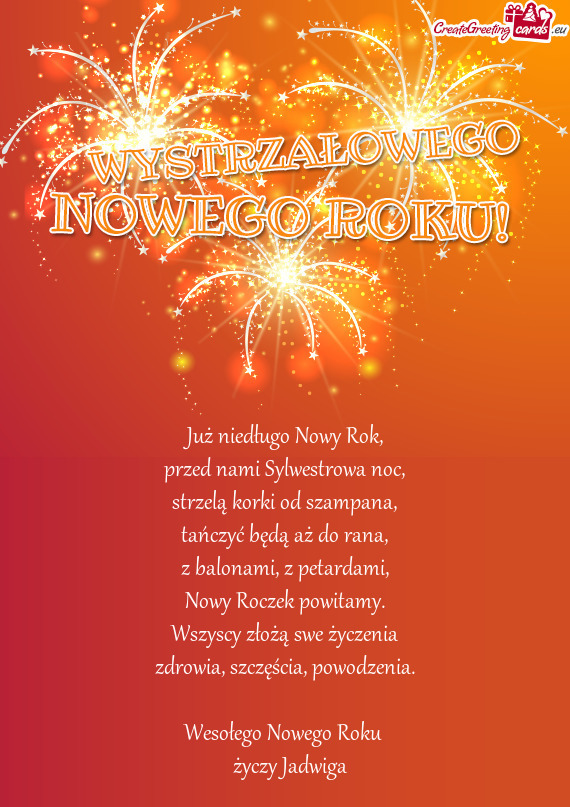 Powodzenia. Wesołego