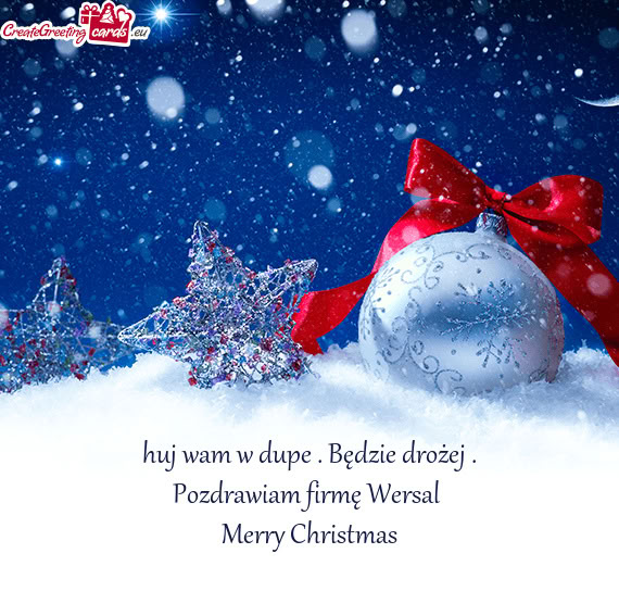 Pozdrawiam firmę Wersal