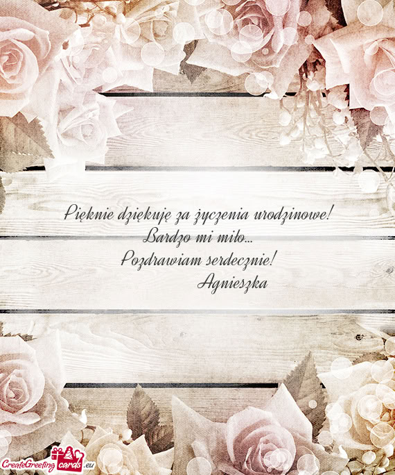 Pozdrawiam serdecznie!    Agnieszka