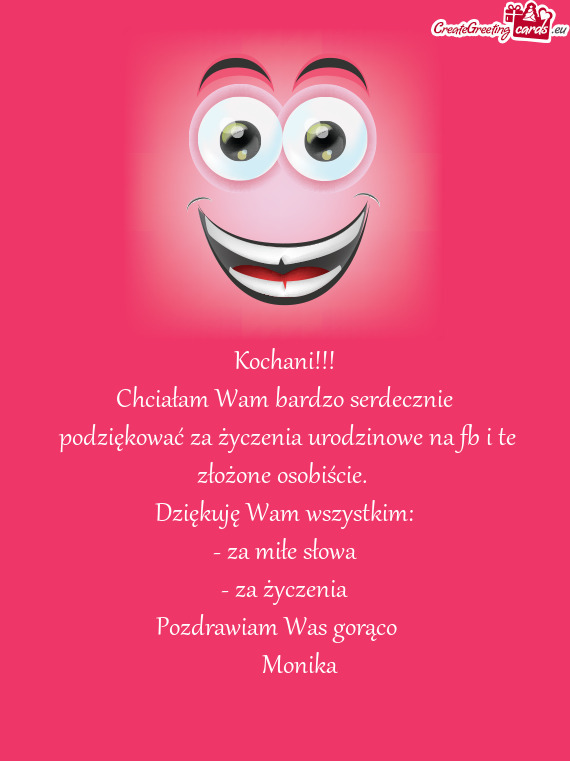 Pozdrawiam Was gorąco 🥰🤗