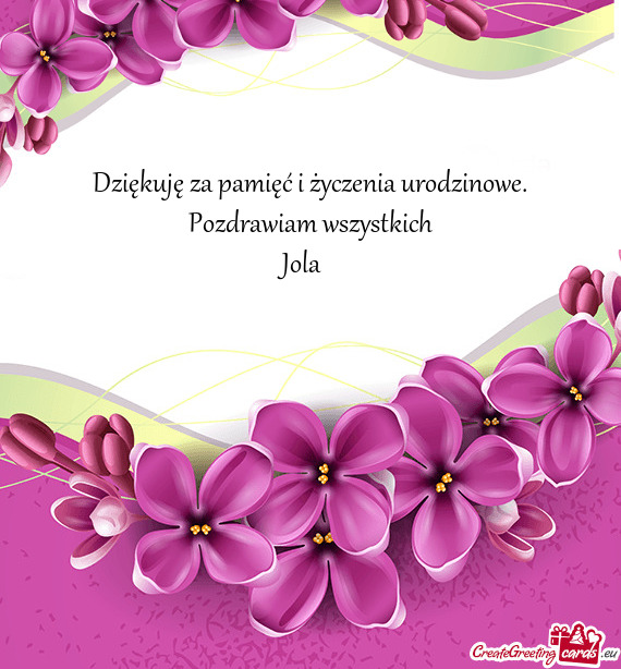 Pozdrawiam wszystkich Jola 😊