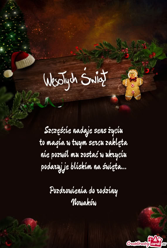 Pozdrowienia do rodziny