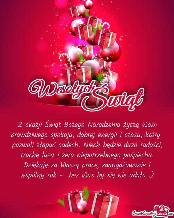 Pozwoli złapać oddech. Niech będzie dużo radości, trochę luzu i zero niepotrzebnego pośpiech