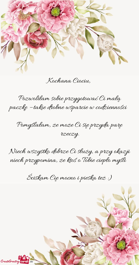 Pozwoliłam sobie przygotować Ci małą paczkę – takie drobne wsparcie w codzienności 🙂