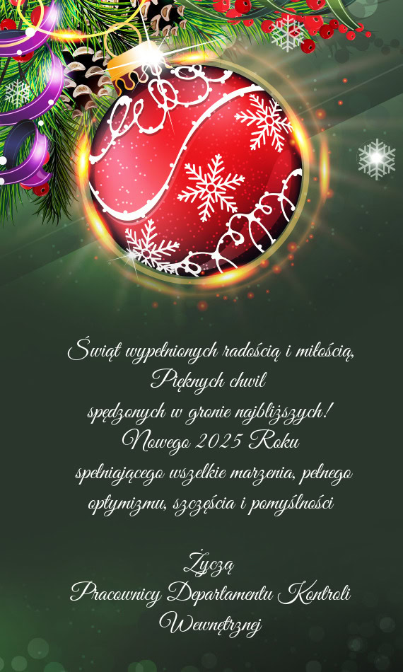 Pracownicy Departamentu Kontroli Wewnętrznej