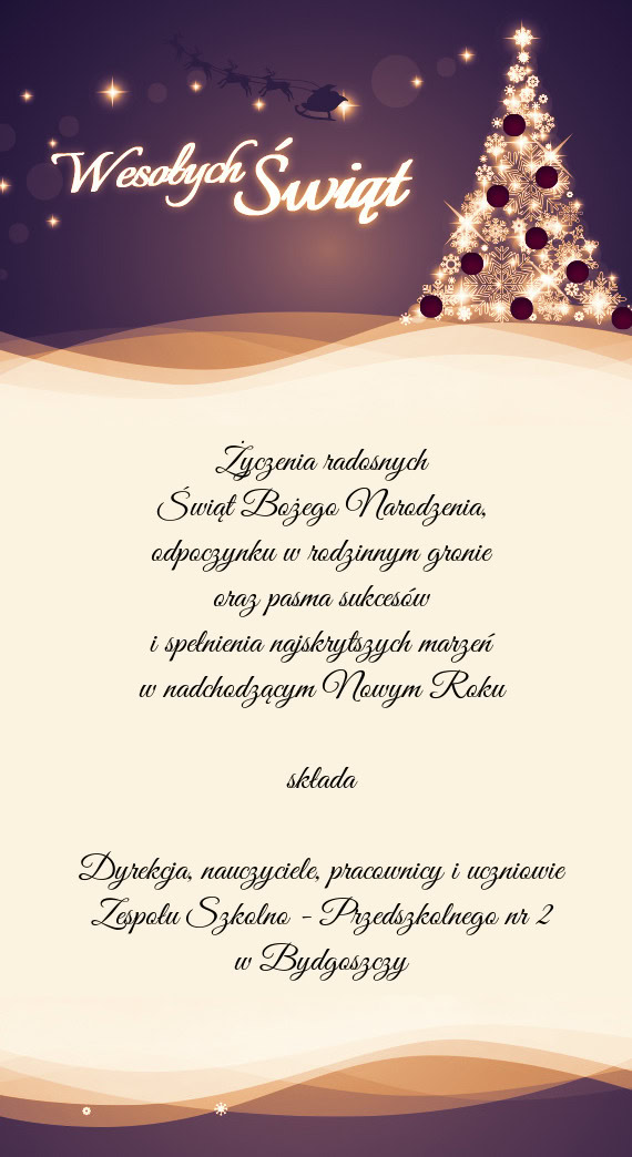 Pracownicy i uczniowie Zespołu Szkolno - Przedszkolnego nr 2 w Bydgoszczy