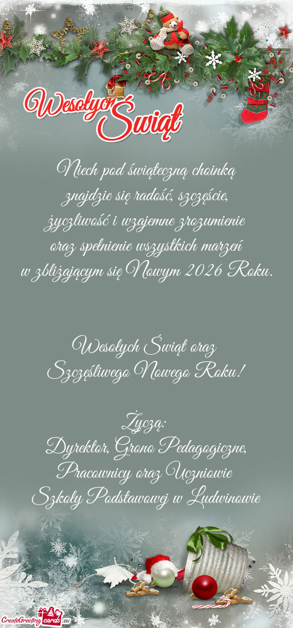 Pracownicy oraz Uczniowie Szkoły Podstawowej w Ludwinowie