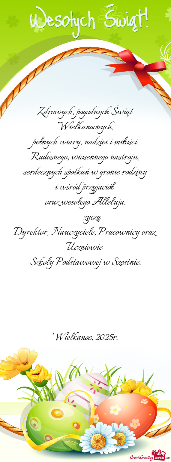 Pracownicy oraz Uczniowie Szkoły Podstawowej w Szestnie