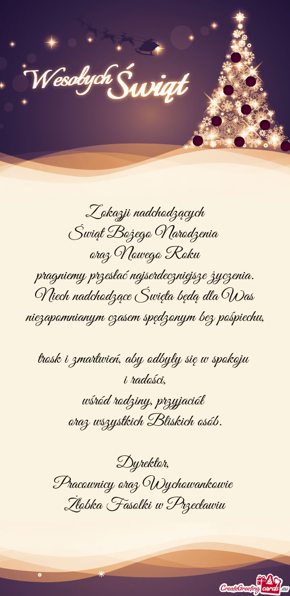 Pracownicy oraz Wychowankowie Żłobka Fasolki w Przecławiu