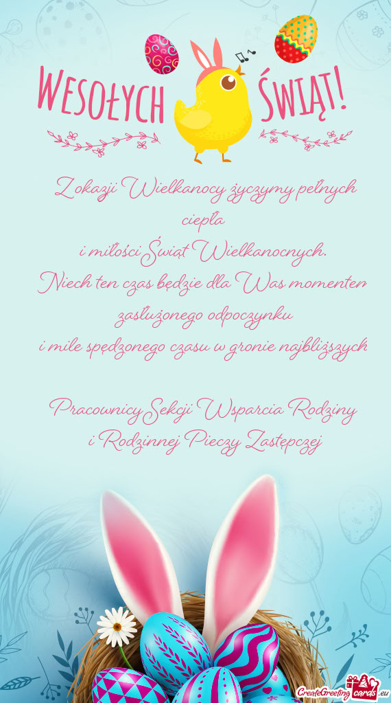 Pracownicy Sekcji Wsparcia Rodziny