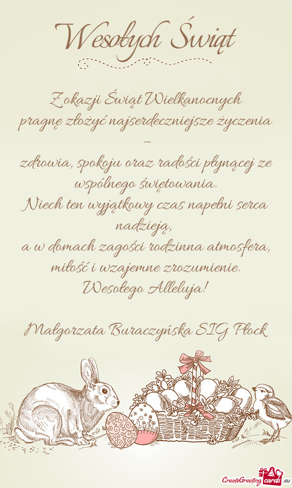 Pragnę złożyć najserdeczniejsze życzenia –