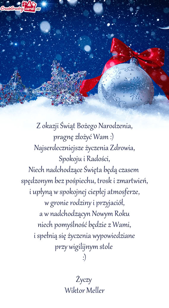Pragnę złożyć Wam :)