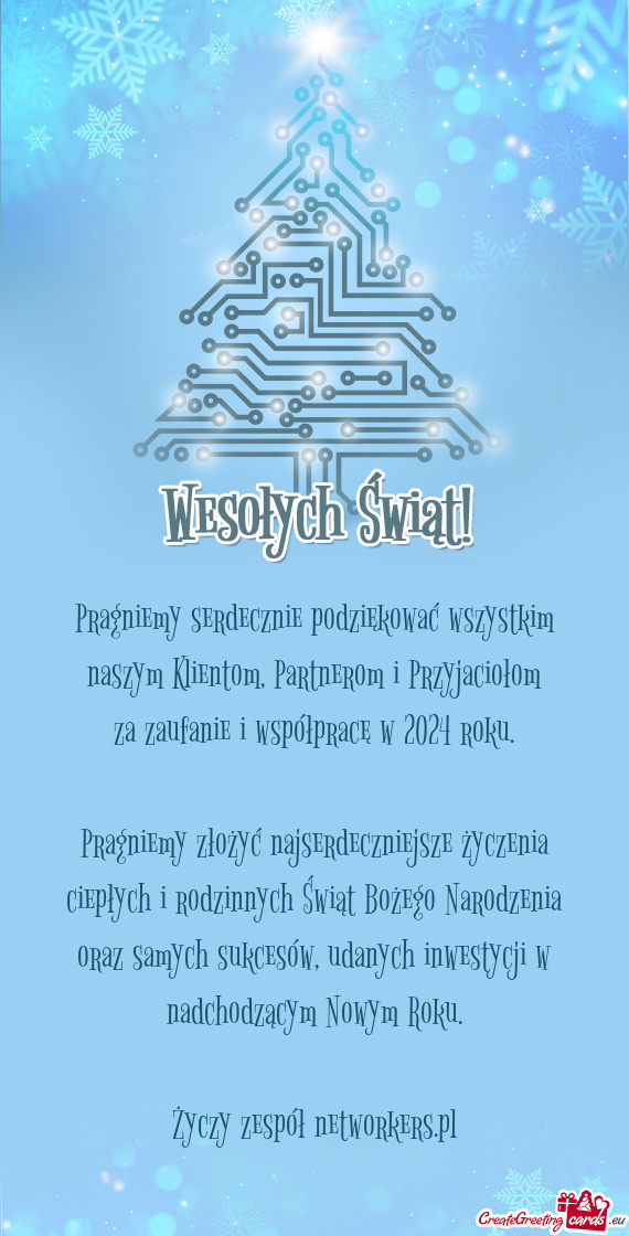 Pragniemy serdecznie podziękować wszystkim naszym Klientom