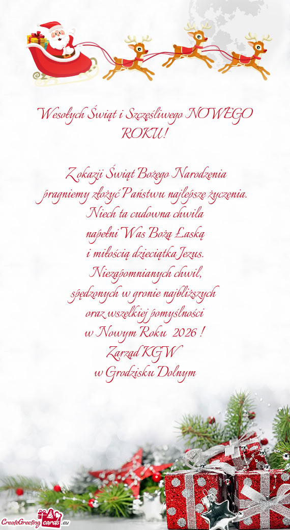 Pragniemy złożyć Państwu najlepsze życzenia