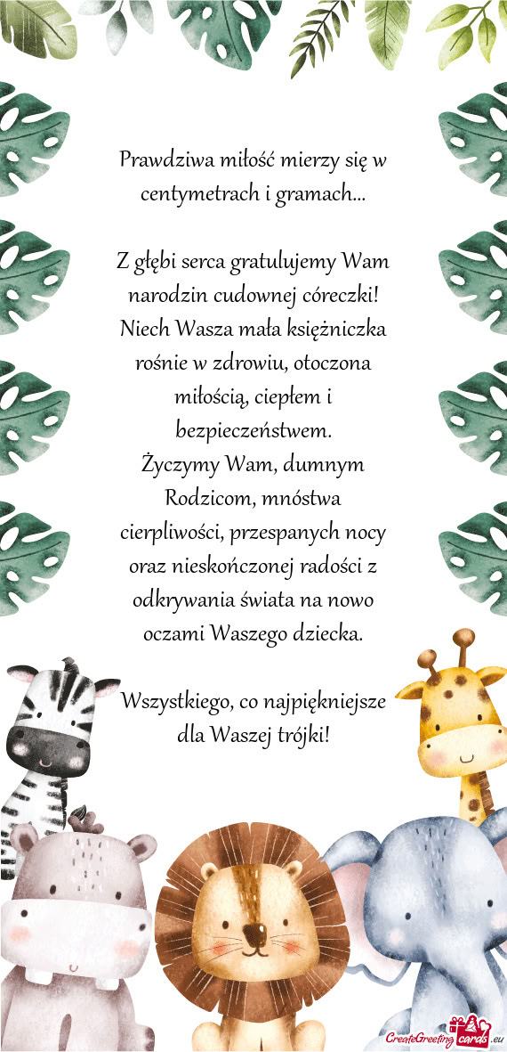 Prawdziwa miłość mierzy się w centymetrach i gramach