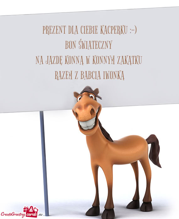 PREZENT DLA CIEBIE KACPERKU :-)