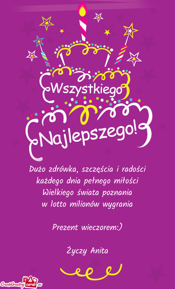 Prezent wieczorem:)