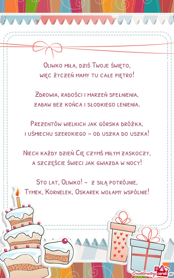 Prezentów wielkich jak górska dróżka