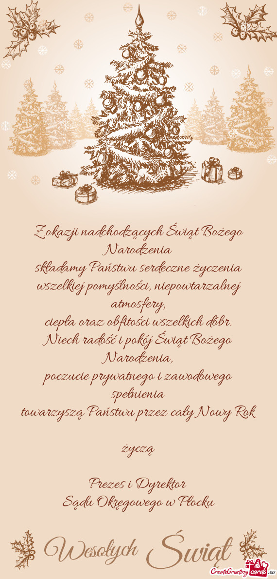 Prezes i Dyrektor Sądu Okręgowego w Płocku