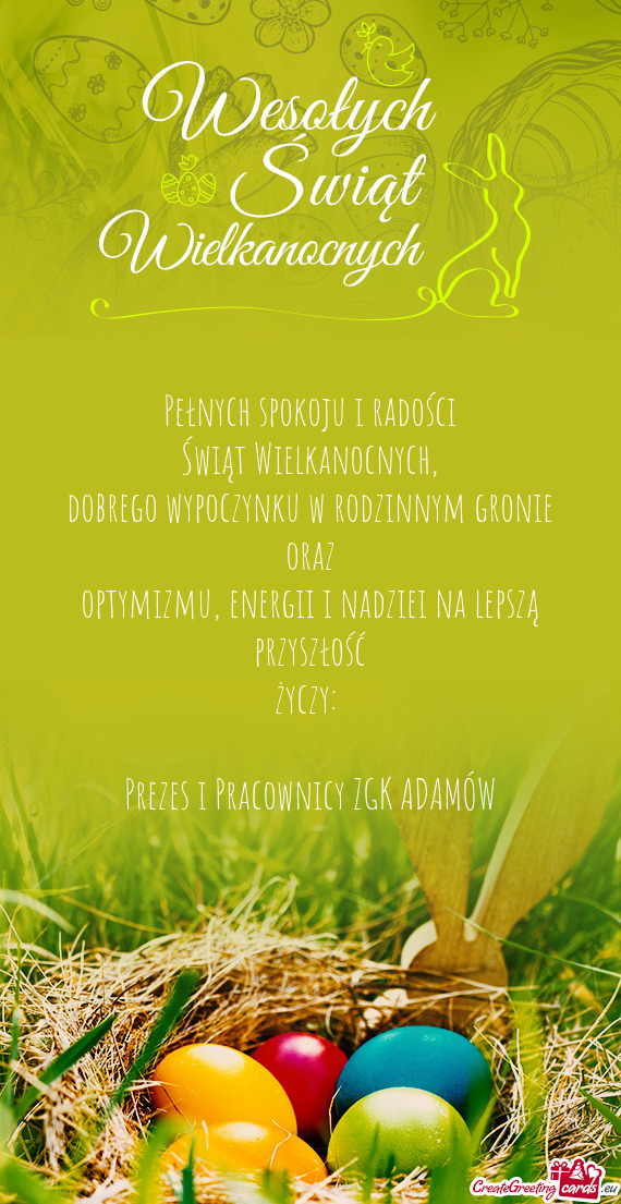 Prezes i Pracownicy ZGK ADAMÓW