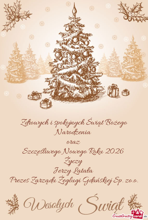 Prezes Zarządu Żeglugi Gdańskiej Sp. zo.o