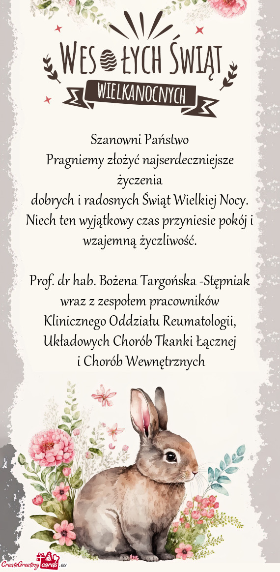 Prof. dr hab. Bożena Targońska -Stępniak