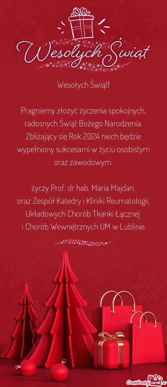 Prof. dr hab. Maria Majdan