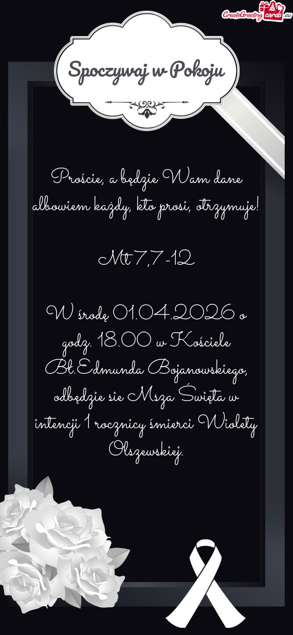 Proście, a będzie Wam dane