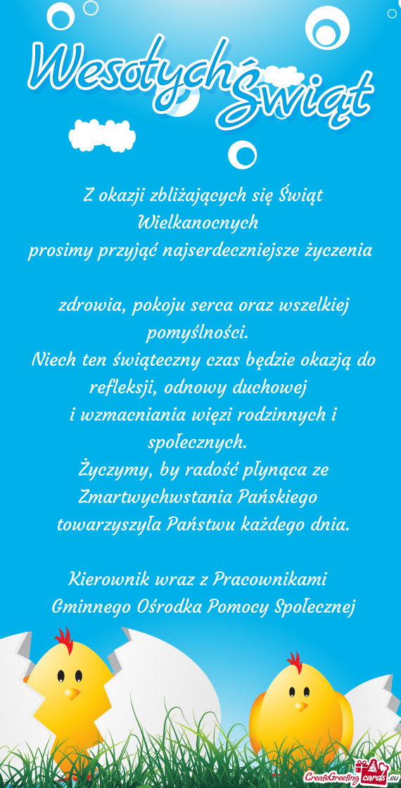 Prosimy przyjąć najserdeczniejsze życzenia