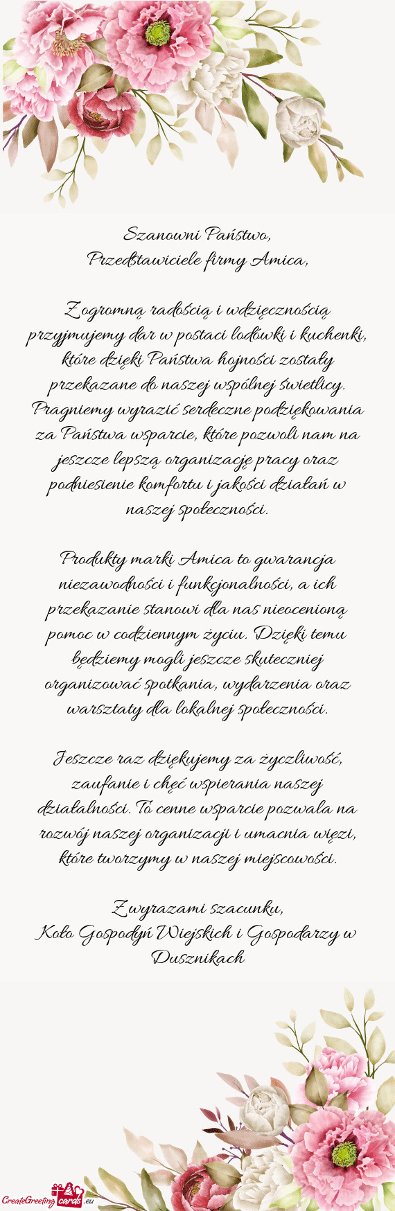 Przedstawiciele firmy Amica