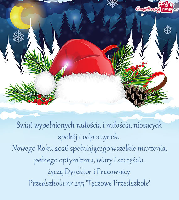 Przedszkola nr 235 "Tęczowe Przedszkole"