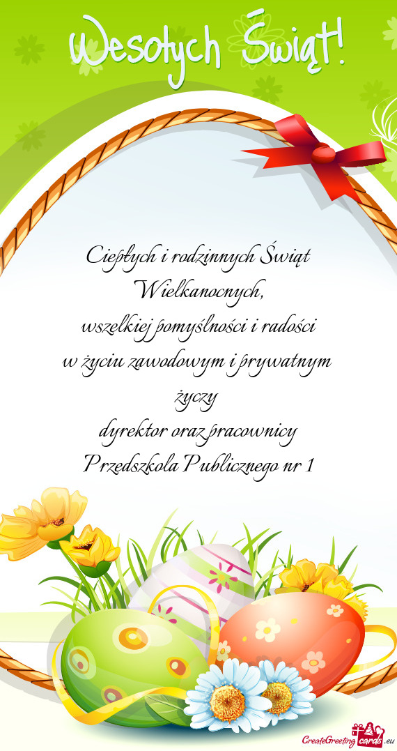 Przedszkola Publicznego nr 1