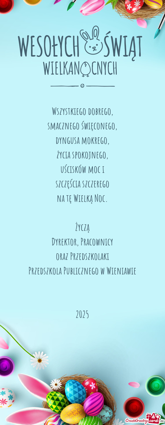 Przedszkola Publicznego w Wieniawie