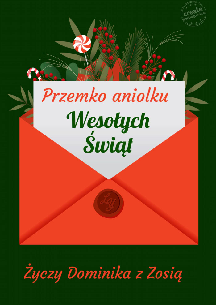 Przemko aniolku Życzy Dominika z Zosią
