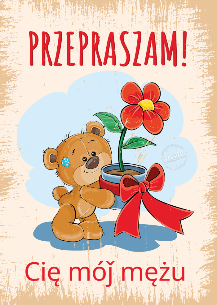 Przepraszam! Cię móǰ mężu
