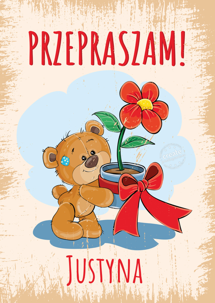 Przepraszam! Justyna