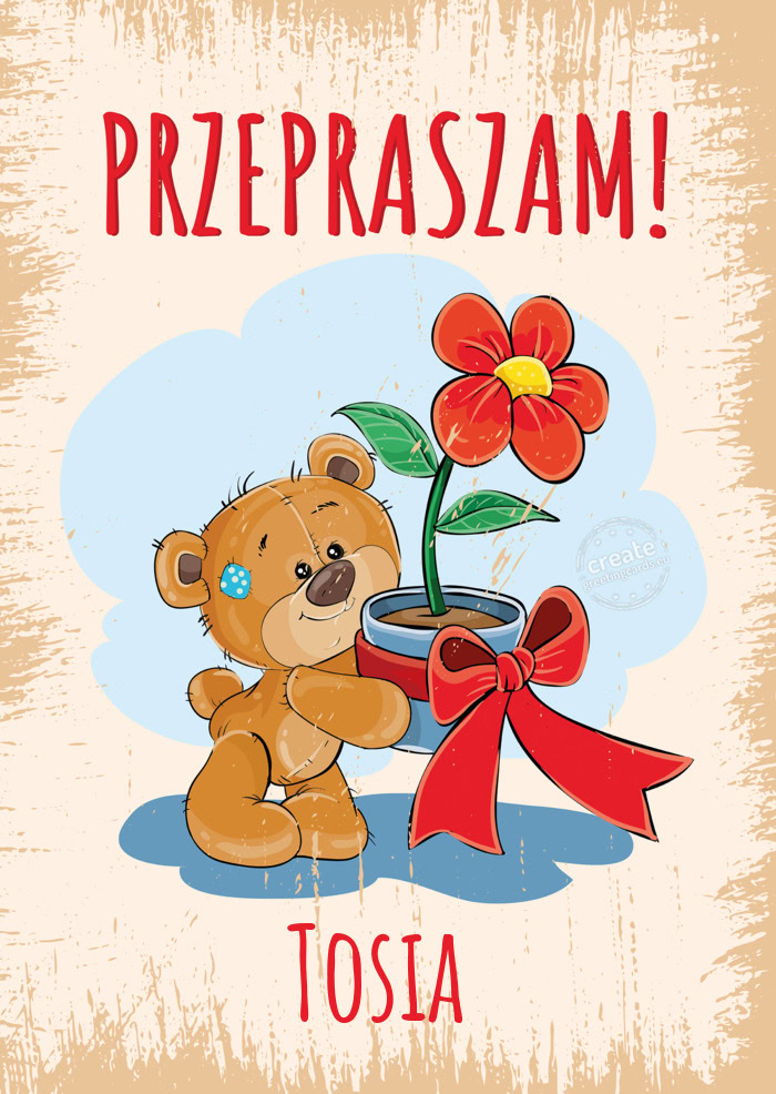 Przepraszam! Tosia
